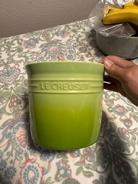 Le Creuset Stoneware Utensil Crock Green